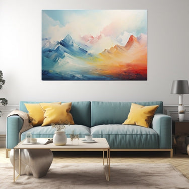 Mountain Abstract Acrylic Painting